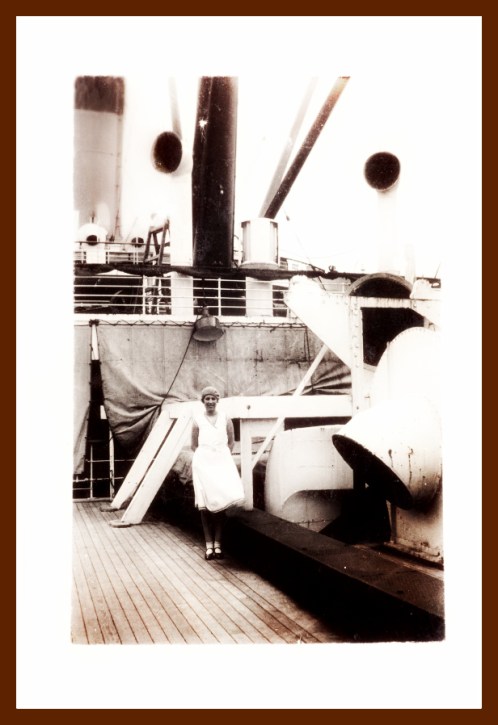 Aboard an Ocean Liner Ship, 1920