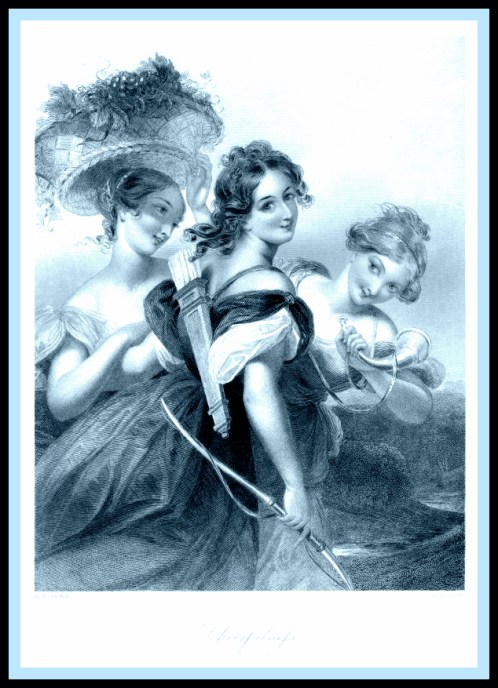 Three Beautiful Young Victorian Women